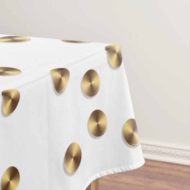 Toalha De Mesa O ouro circunda o teste padrão (Posição Original)