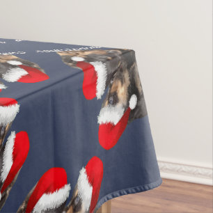 Toalha De Mesa O Papai Noel Está Chegando à Cidade Rottweiler Fof
