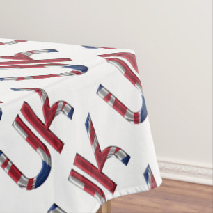 Toalha De Mesa O Reino Unido Jack British Flag Typoographic Elega