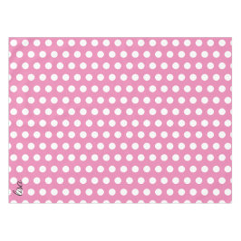 Toalha De Mesa o seu nome no padrão de tendência de pontos cor-de