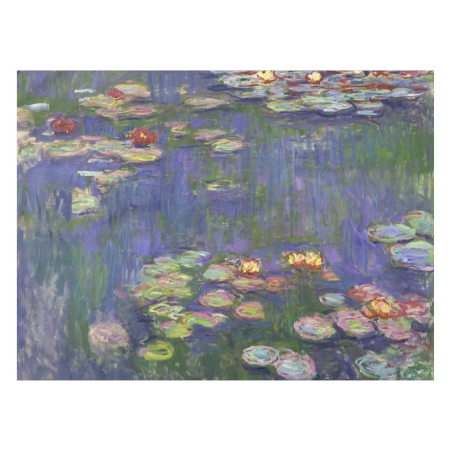 Toalha De Mesa Obras-primas de Lírios de Água de Monet (Frente (Horizontal))