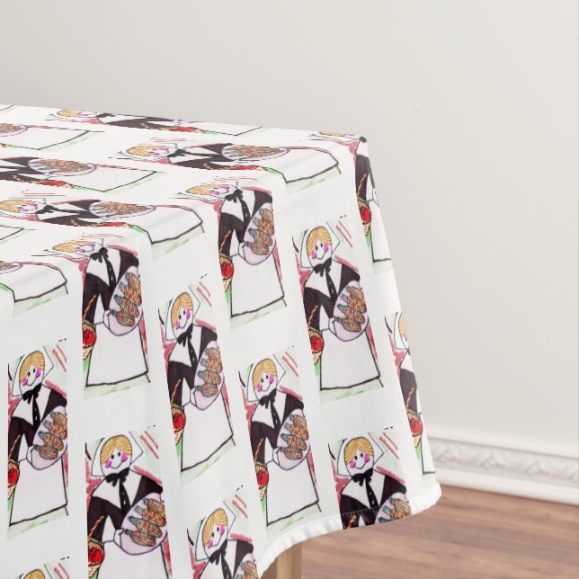 Toalha De Mesa OBRIGADO, LADY PILGRIM mesa (Posição Original)