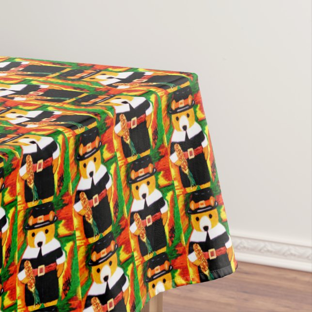 TOALHA DE MESA OBRIGADO, TEDDY BEAR (Posição Original)