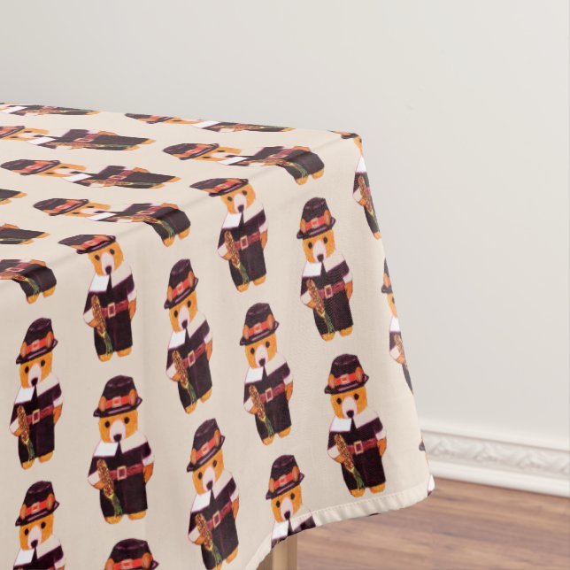 TOALHA DE MESA OBRIGADO TEDDY BEAR PILGRIM (Posição Original)