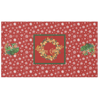 Toalha De Mesa Obtendo a Árvore de Natal em Vermelho