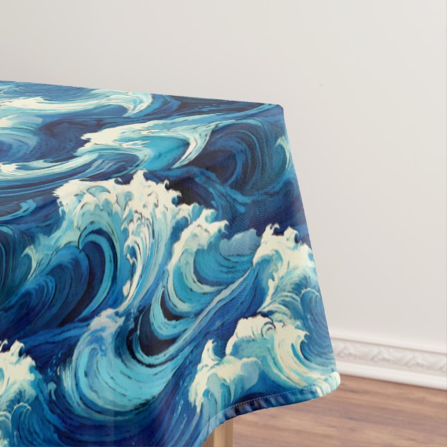 Toalha De Mesa Oceano Azul de Sapphire (Posição Original)