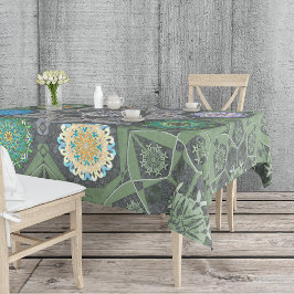 Toalha De Mesa Octo mais brilhante arabesque Pedra verde