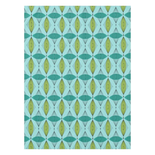 Toalha De Mesa Ogee Atômico e Starbursts Tablecloth (Frente)