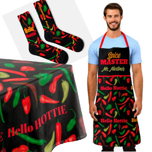 Toalha De Mesa Olá HOTTIE Spicy RED Pepper