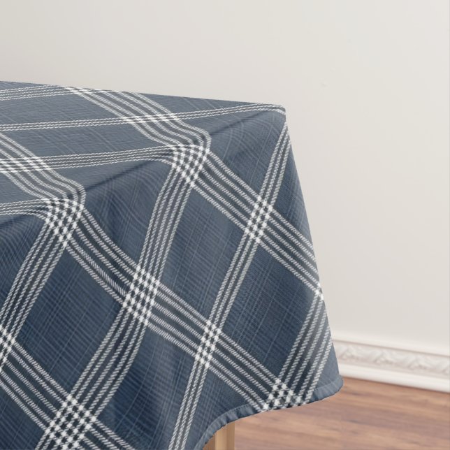 Toalha De Mesa Olhar de jeans azul e branco (Posição Original)