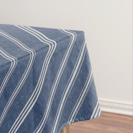 Toalha De Mesa Olhar de jeans azul e branco