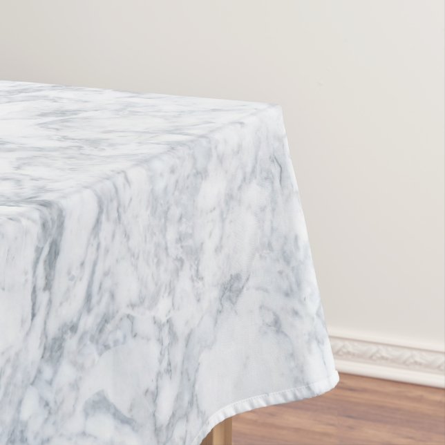 Toalha De Mesa Olhar de mármore branco (Posição Original)