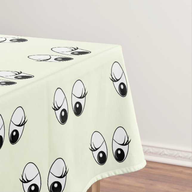 Toalha de Mesa Olhos Engraçados ou Escolha a Cor (Posição Original)