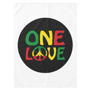 Toalha De Mesa One Love, Reggae design