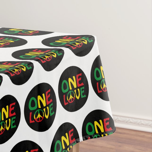Toalha De Mesa One Love, Reggae design (Posição Original)