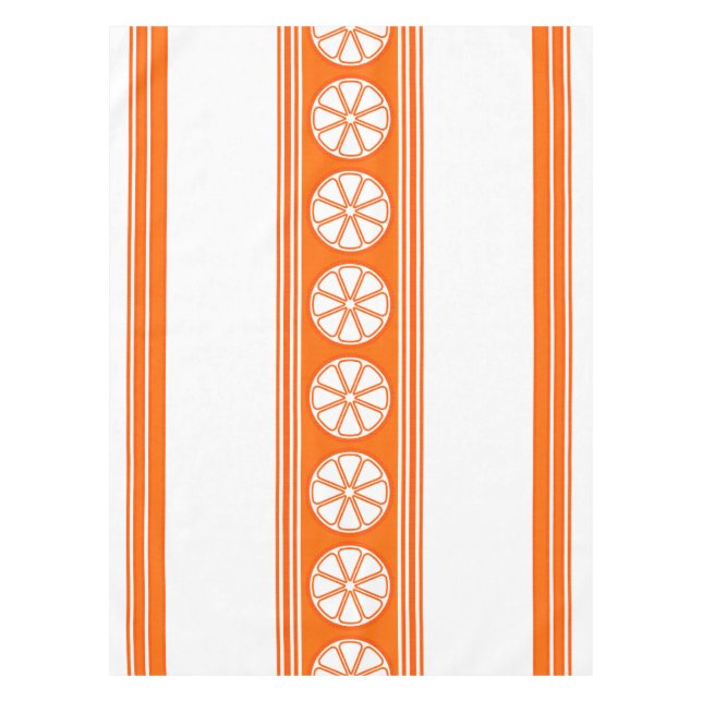 Toalha De Mesa Orange Luxury Jacquard Stripes (Frente)