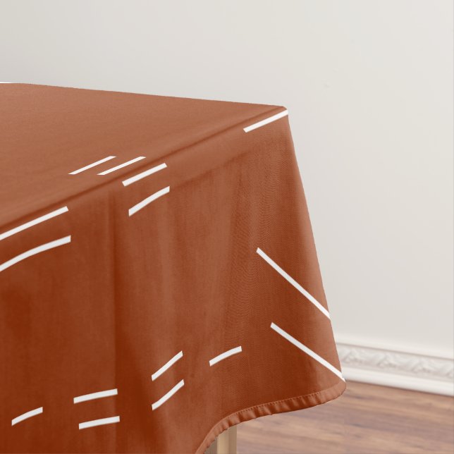 Toalha De Mesa Orange Terracotta Gorgeous - Padrão Geométrico (Posição Original)