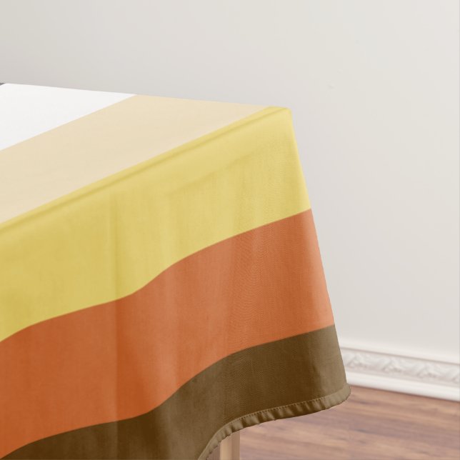 Toalha De Mesa Orgulho de Urso, faixas de gradiente Neutras, Orgu (Posição Original)