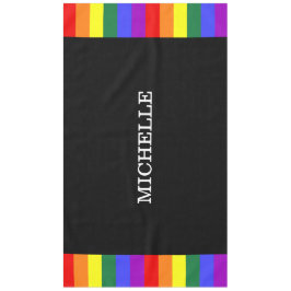Toalha de Mesa Orgulho Gay Rainbow Personalizado