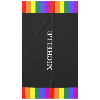 Toalha de Mesa Orgulho Gay Rainbow Personalizado