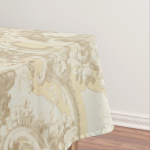 Toalha De Mesa Ornamentado Vintage Barroco Rococo Louis XV Padrã