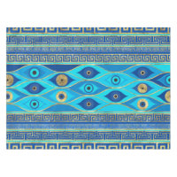 Ornamento grego de Mau, olhos e chaves gregas