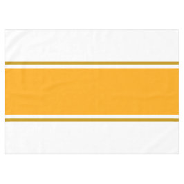 Toalha De Mesa Ouro De Corridas Amarelas Castanhosas Em Branco