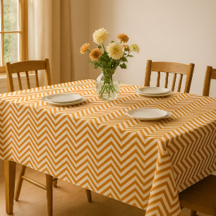 Toalha De Mesa Ouro MonoZag Castanho