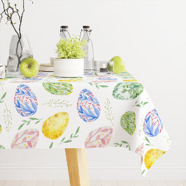 Toalha De Mesa Ovos de Aquarela felz pascoa