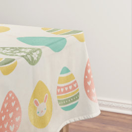 Toalha De Mesa Ovos de Páscoa Coloridos e Elegantes Brunch de Pás