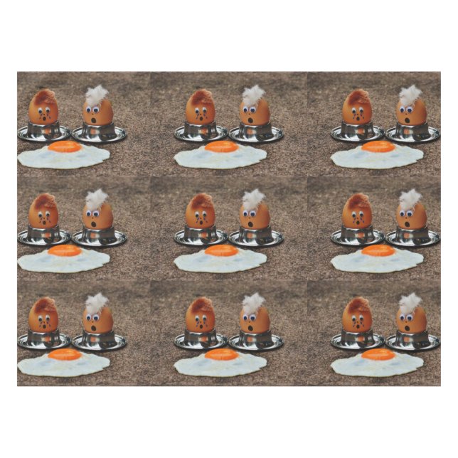 Toalha De Mesa Ovos engraçados (Frente (Horizontal))