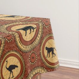 Toalha De Mesa Padrão Africano de Animais