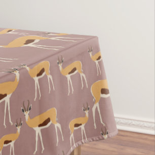Toalha De Mesa Padrão Animal de Antílope Selvagem