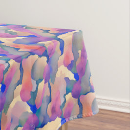 Toalha de Mesa - Padrão Aquarela Multicolorida