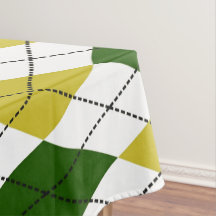 Padrão Argyle Verde e Amarelo