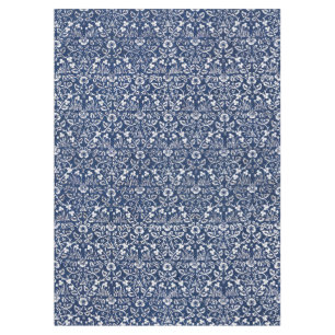 Toalha De Mesa Padrão Azul Da Flor De Fundo Morris Vintage 1882