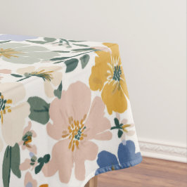 Toalha De Mesa Padrão Boho de Prado de Flores Silvestres