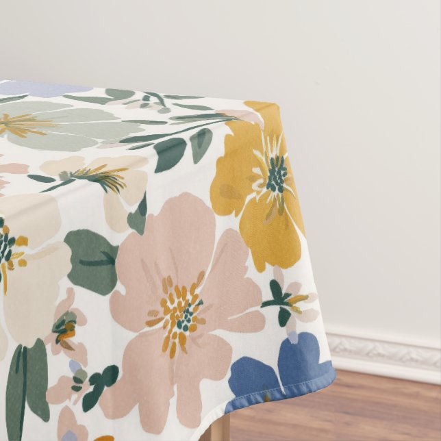 Toalha De Mesa Padrão Boho de Prado de Flores Silvestres (Posição Original)