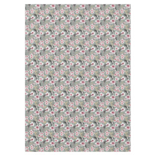 Toalha De Mesa Padrão bonito japonês de flor rosa
