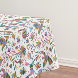 Toalha De Mesa Padrão Brilhante do estilo Otomi mexicano