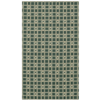 Toalha De Mesa Padrão Clássico da Chave Grega em Verde Floresta