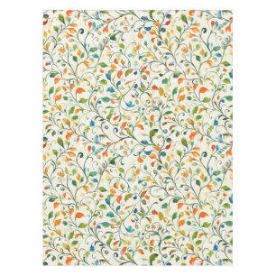Toalha De Mesa Padrão Colorido De Folha De Paisley Inspirado Na V
