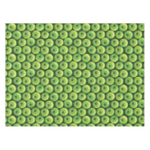 Toalha De Mesa Padrão com Maçãs Verdes
