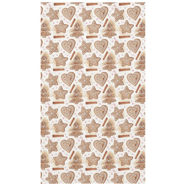 Toalha De Mesa Padrão contínuo de biscoito de gengibre aconchegan (Frente)