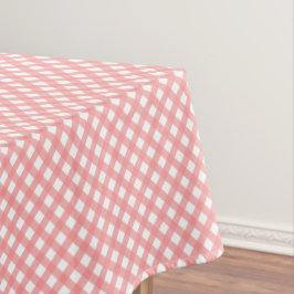Toalha De Mesa Padrão Coral Pink Gingham