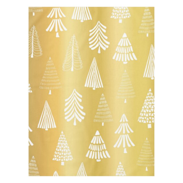 Toalha De Mesa Padrão da árvore de Natal (Frente)