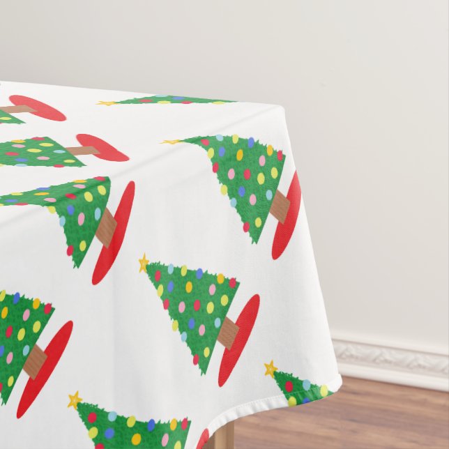 Toalha De Mesa Padrão da árvore de Natal (Posição Original)