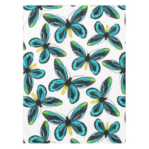 Toalha De Mesa Padrão da borboleta de passarinho da Rainha Alexan