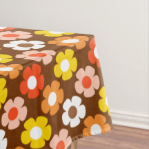Padrão das flores de outono de Retro Castanho
