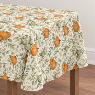 Toalha De Mesa Padrão de Abóboras e Cabaças de Outono